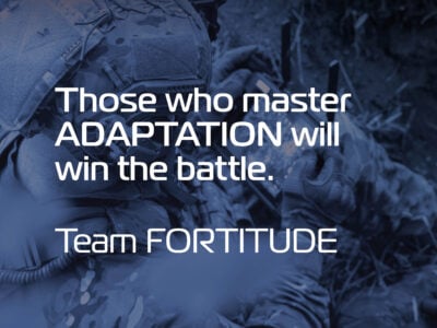 A visual quote that reads 'those who master adaptation will win the battle